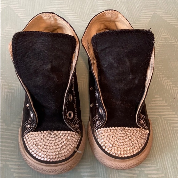 Black converse with bling - Picture 2 of 4